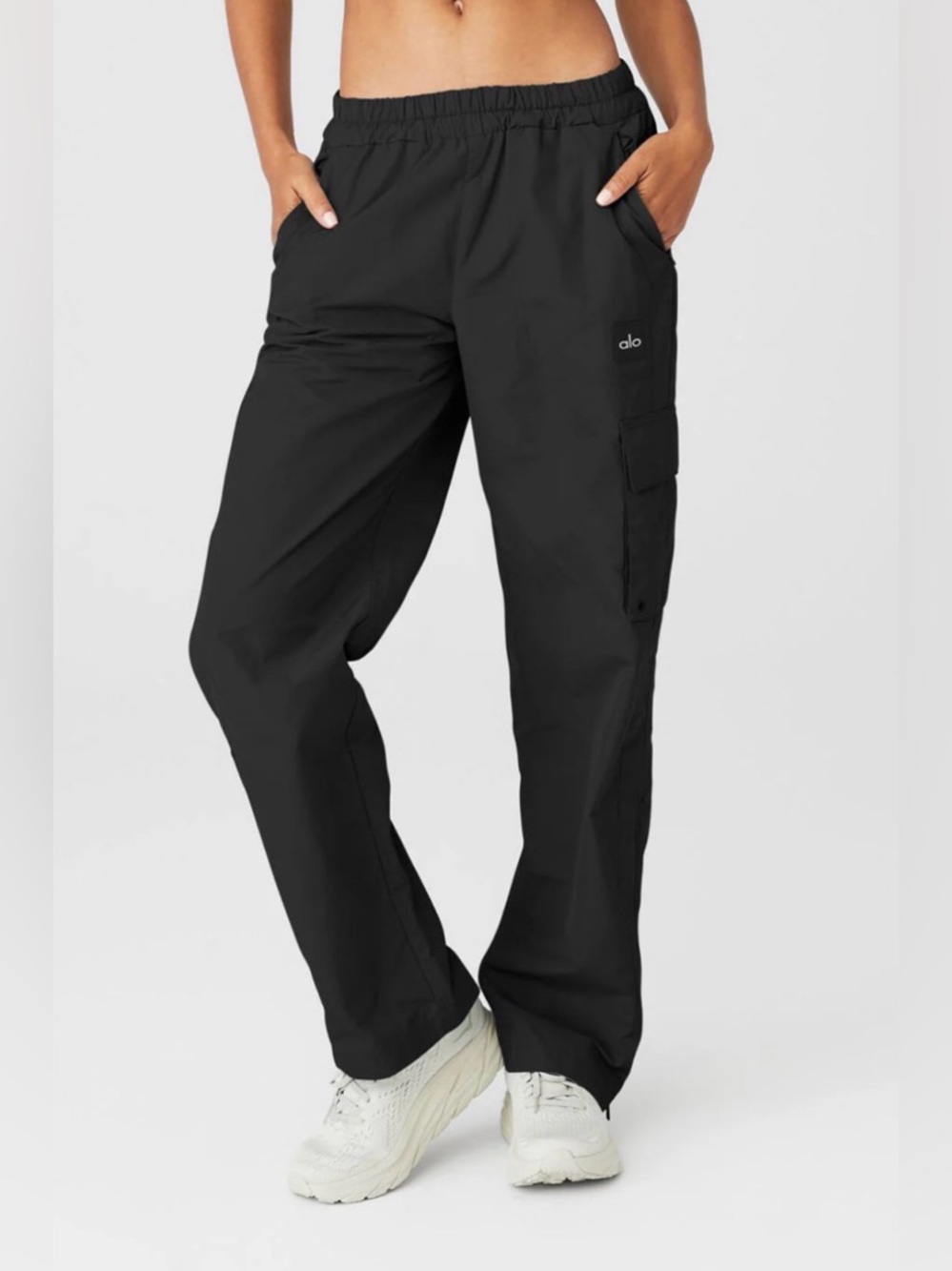 ALO Yoga Black Cargo Track Pants